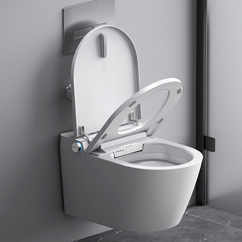 Modern Heated Seat Toilet ABS Wall Mount Flush Toilet for Home Use Clearhalo 'Bathroom Remodel & Bathroom Fixtures' 'Home Improvement' 'home_improvement' 'home_improvement_toilets' 'Toilets & Bidets' 'Toilets' 6611298