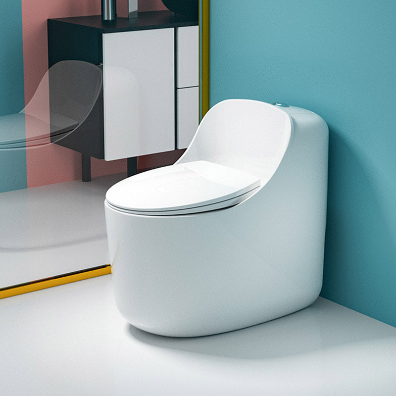 Contemporary All-In-One Toilet Bowl Floor Mounted Urine Toilet for Bathroom White 16" Clearhalo 'Bathroom Remodel & Bathroom Fixtures' 'Home Improvement' 'home_improvement' 'home_improvement_toilets' 'Toilets & Bidets' 'Toilets' 6611316