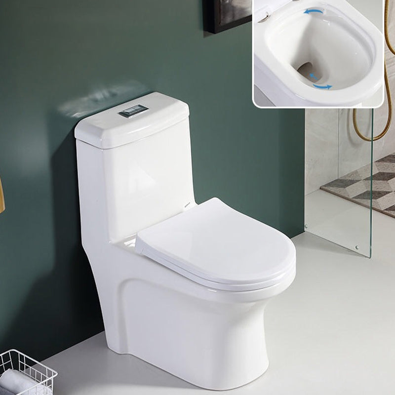Traditional 1-Piece Toilet Bowl Floor Mounted White Urine Toilet for Bathroom 13.8"L x 26.4"W x 29.5"H Clearhalo 'Bathroom Remodel & Bathroom Fixtures' 'Home Improvement' 'home_improvement' 'home_improvement_toilets' 'Toilets & Bidets' 'Toilets' 6611376