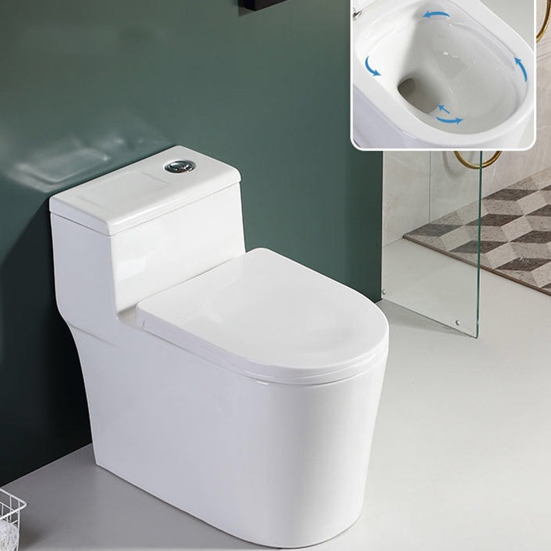 Traditional 1-Piece Toilet Bowl Floor Mounted White Urine Toilet for Bathroom 14.8"L x 28.3"W x 24.6"H Clearhalo 'Bathroom Remodel & Bathroom Fixtures' 'Home Improvement' 'home_improvement' 'home_improvement_toilets' 'Toilets & Bidets' 'Toilets' 6611377