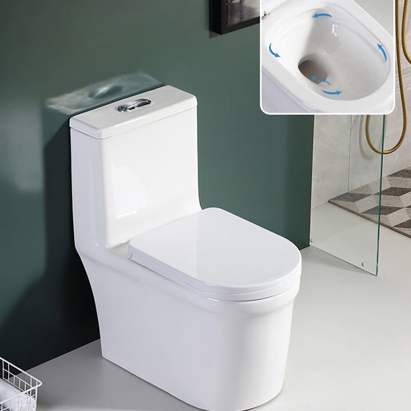 Traditional 1-Piece Toilet Bowl Floor Mounted White Urine Toilet for Bathroom 15"L x 29.1"W x 29.9"H Clearhalo 'Bathroom Remodel & Bathroom Fixtures' 'Home Improvement' 'home_improvement' 'home_improvement_toilets' 'Toilets & Bidets' 'Toilets' 6611379