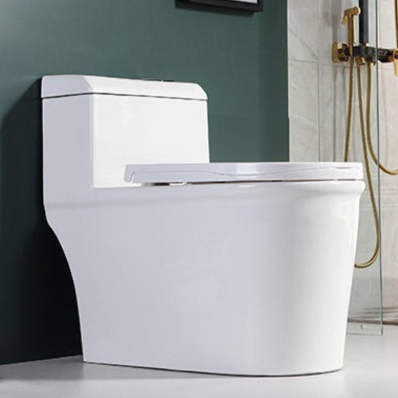 Traditional 1-Piece Toilet Bowl Floor Mounted White Urine Toilet for Bathroom 15.4"L x 28.7"W x 26"H 16" Clearhalo 'Bathroom Remodel & Bathroom Fixtures' 'Home Improvement' 'home_improvement' 'home_improvement_toilets' 'Toilets & Bidets' 'Toilets' 6611380