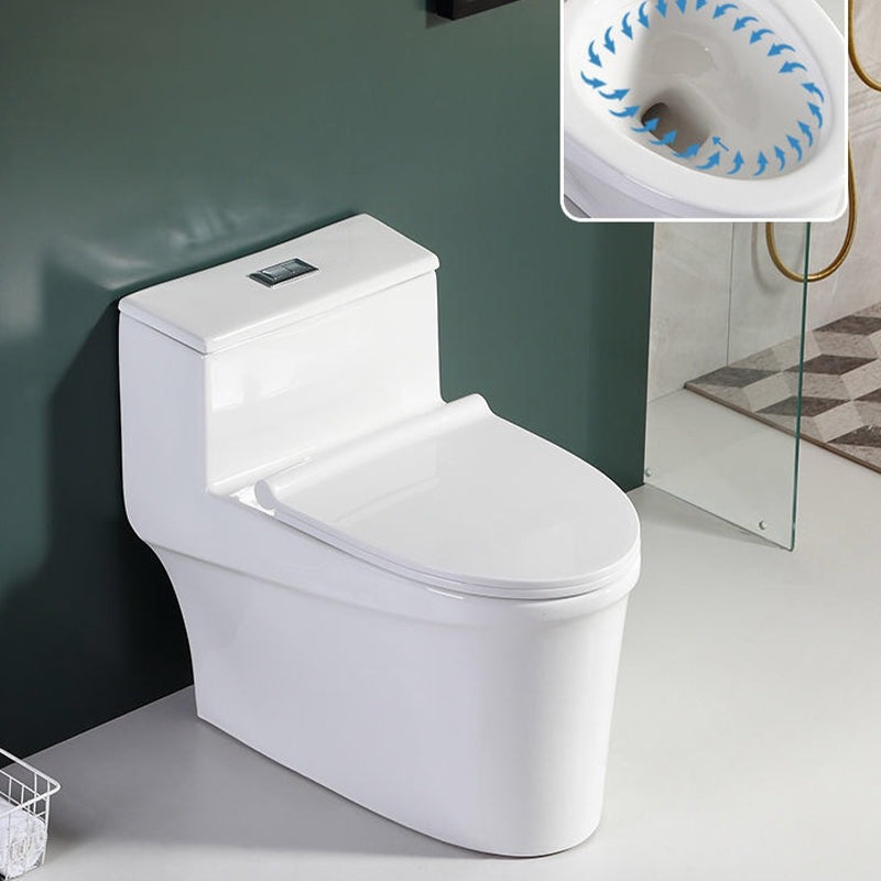 Traditional 1-Piece Toilet Bowl Floor Mounted White Urine Toilet for Bathroom 16.5"L x 26.8"W x 24.8"H Clearhalo 'Bathroom Remodel & Bathroom Fixtures' 'Home Improvement' 'home_improvement' 'home_improvement_toilets' 'Toilets & Bidets' 'Toilets' 6611383