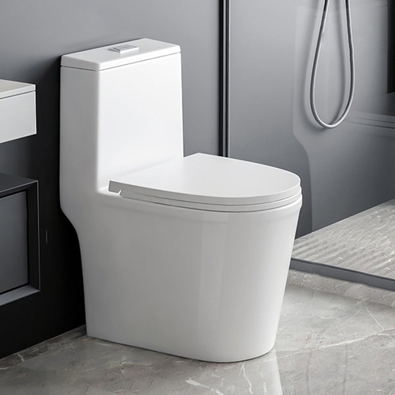 Contemporary 1-Piece Toilet Bowl Floor Mounted White Urine Toilet for Bathroom 15"L x 23"W x 29"H Clearhalo 'Bathroom Remodel & Bathroom Fixtures' 'Home Improvement' 'home_improvement' 'home_improvement_toilets' 'Toilets & Bidets' 'Toilets' 6611401