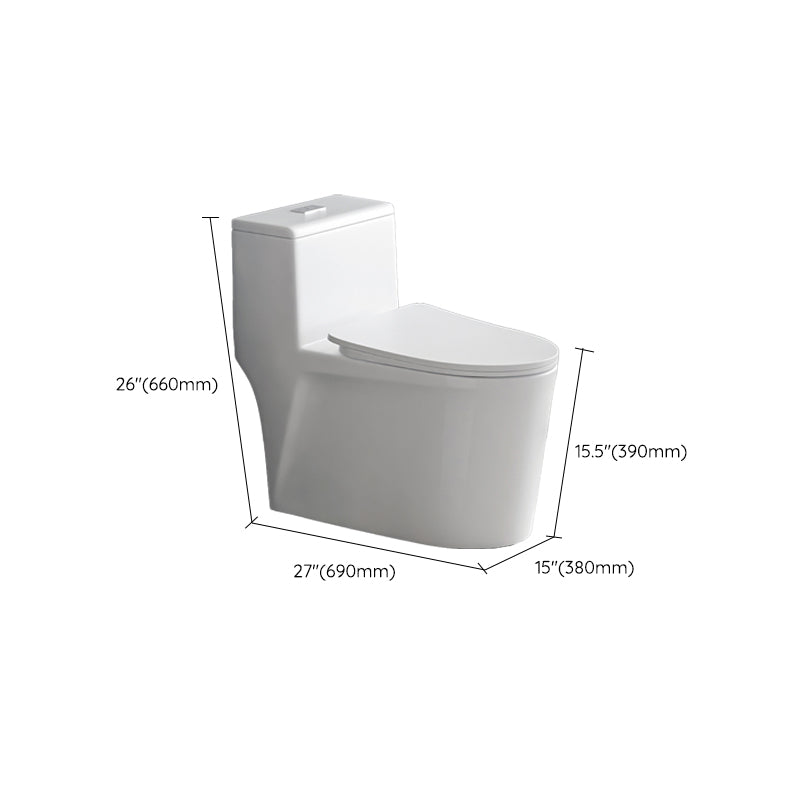 Contemporary 1-Piece Toilet Bowl Floor Mounted White Urine Toilet for Bathroom Clearhalo 'Bathroom Remodel & Bathroom Fixtures' 'Home Improvement' 'home_improvement' 'home_improvement_toilets' 'Toilets & Bidets' 'Toilets' 6611421