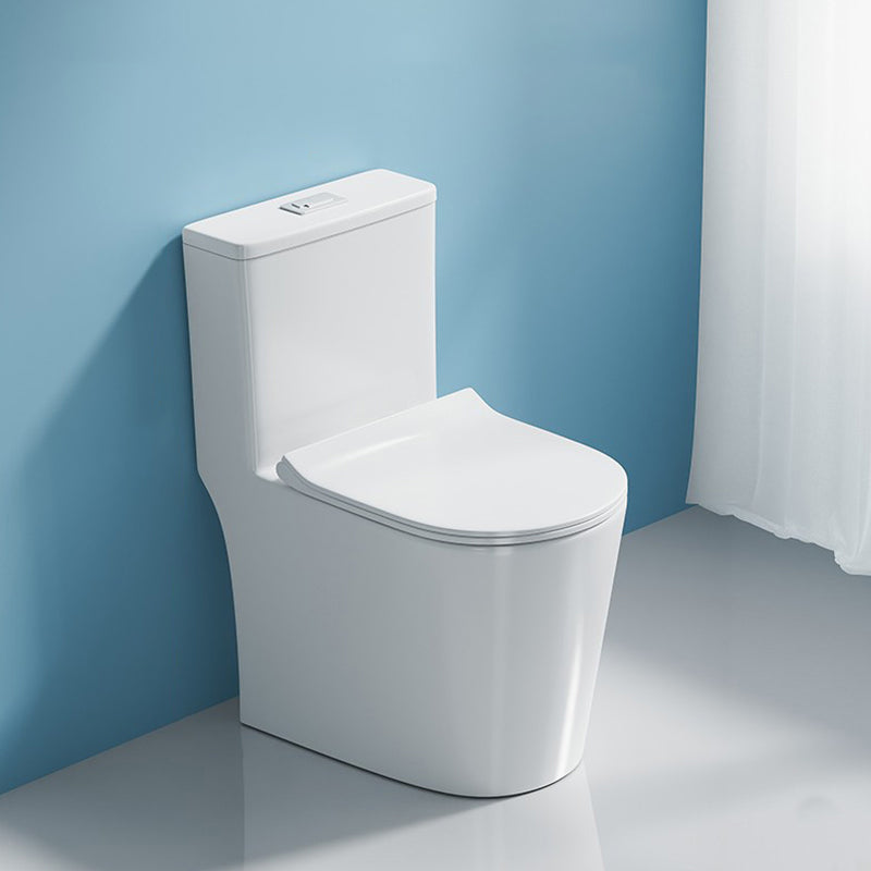 Modern 1-Piece Toilet Bowl Floor Mounted White Urine Toilet for Bathroom 14"L x 22"W x 28"H Clearhalo 'Bathroom Remodel & Bathroom Fixtures' 'Home Improvement' 'home_improvement' 'home_improvement_toilets' 'Toilets & Bidets' 'Toilets' 6611426