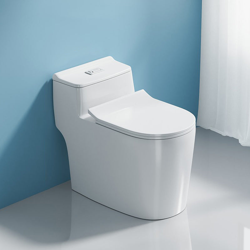 Modern 1-Piece Toilet Bowl Floor Mounted White Urine Toilet for Bathroom 15"L x 27"W x 24"H Clearhalo 'Bathroom Remodel & Bathroom Fixtures' 'Home Improvement' 'home_improvement' 'home_improvement_toilets' 'Toilets & Bidets' 'Toilets' 6611429