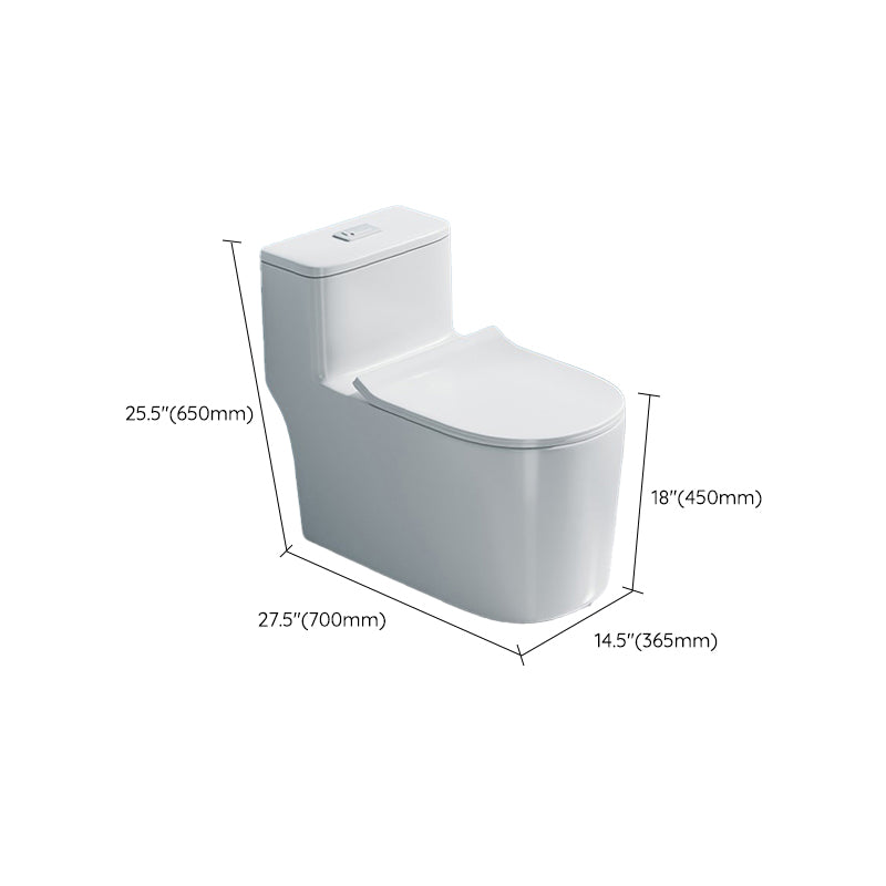 Modern 1-Piece Toilet Bowl Floor Mounted White Urine Toilet for Bathroom Clearhalo 'Bathroom Remodel & Bathroom Fixtures' 'Home Improvement' 'home_improvement' 'home_improvement_toilets' 'Toilets & Bidets' 'Toilets' 6611451
