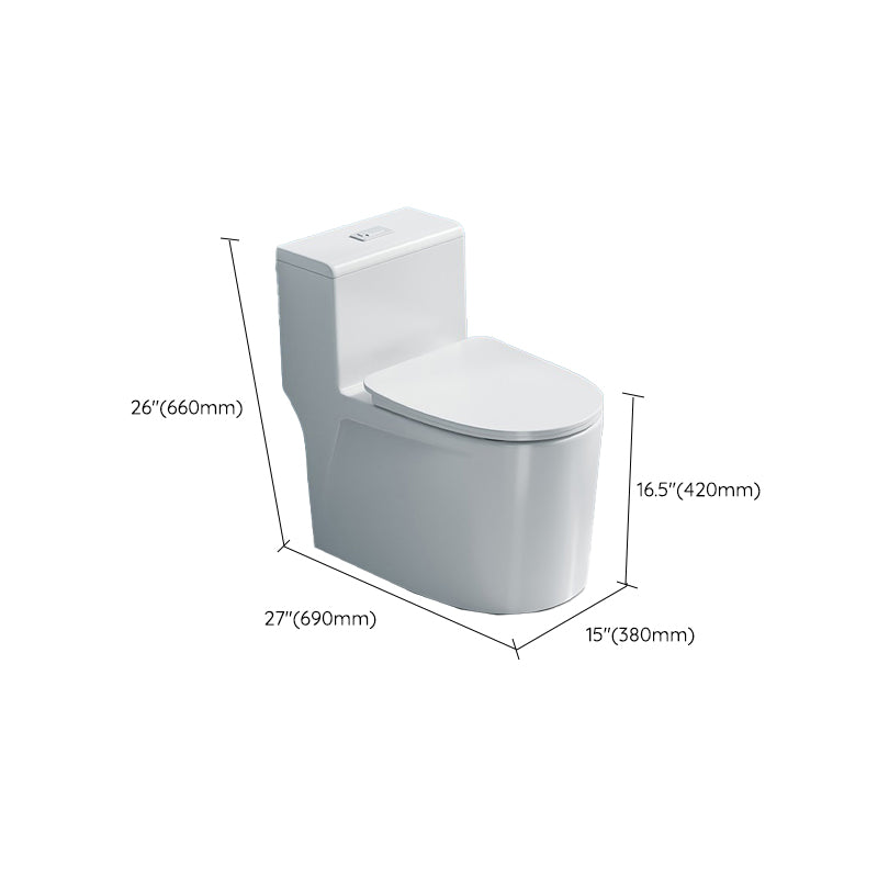 Modern 1-Piece Toilet Bowl Floor Mounted White Urine Toilet for Bathroom Clearhalo 'Bathroom Remodel & Bathroom Fixtures' 'Home Improvement' 'home_improvement' 'home_improvement_toilets' 'Toilets & Bidets' 'Toilets' 6611454