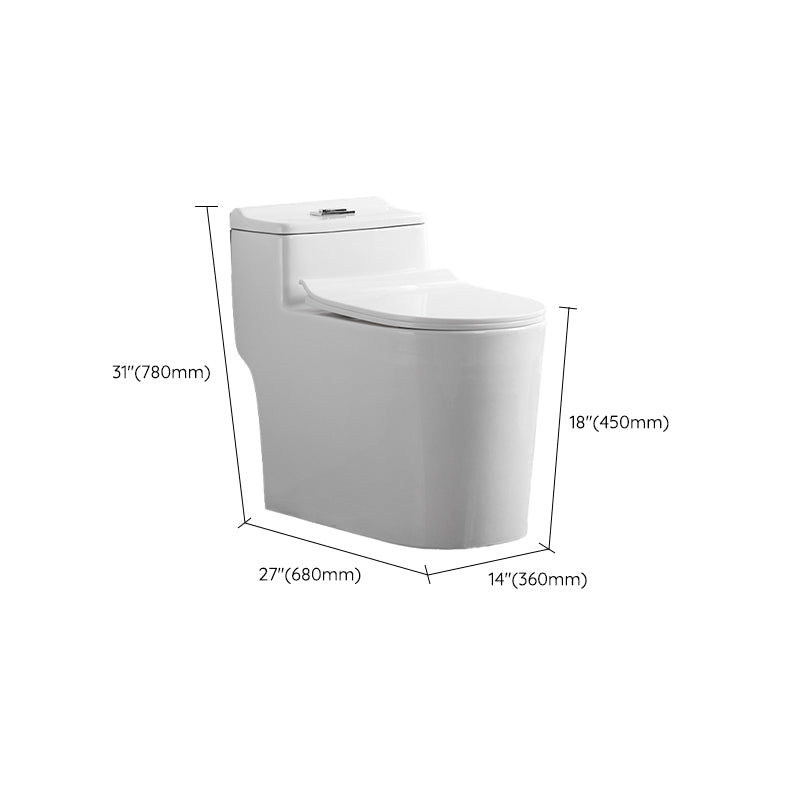 Contemporary One Piece Toilet Bowl Floor Mount White Urine Toilet for Bathroom Clearhalo 'Bathroom Remodel & Bathroom Fixtures' 'Home Improvement' 'home_improvement' 'home_improvement_toilets' 'Toilets & Bidets' 'Toilets' 6611524