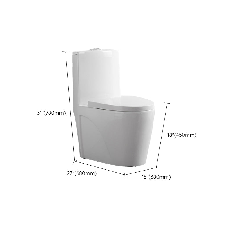 Contemporary One Piece Toilet Bowl Floor Mount White Urine Toilet for Bathroom Clearhalo 'Bathroom Remodel & Bathroom Fixtures' 'Home Improvement' 'home_improvement' 'home_improvement_toilets' 'Toilets & Bidets' 'Toilets' 6611526