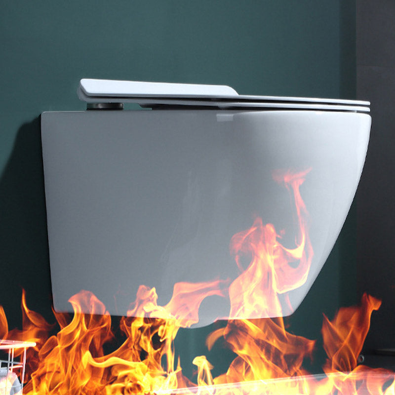 Modern Concealed Tank Toilet Skirted Ceramic Wall Hung Flush Toilet with Seat Clearhalo 'Bathroom Remodel & Bathroom Fixtures' 'Home Improvement' 'home_improvement' 'home_improvement_toilets' 'Toilets & Bidets' 'Toilets' 6611602