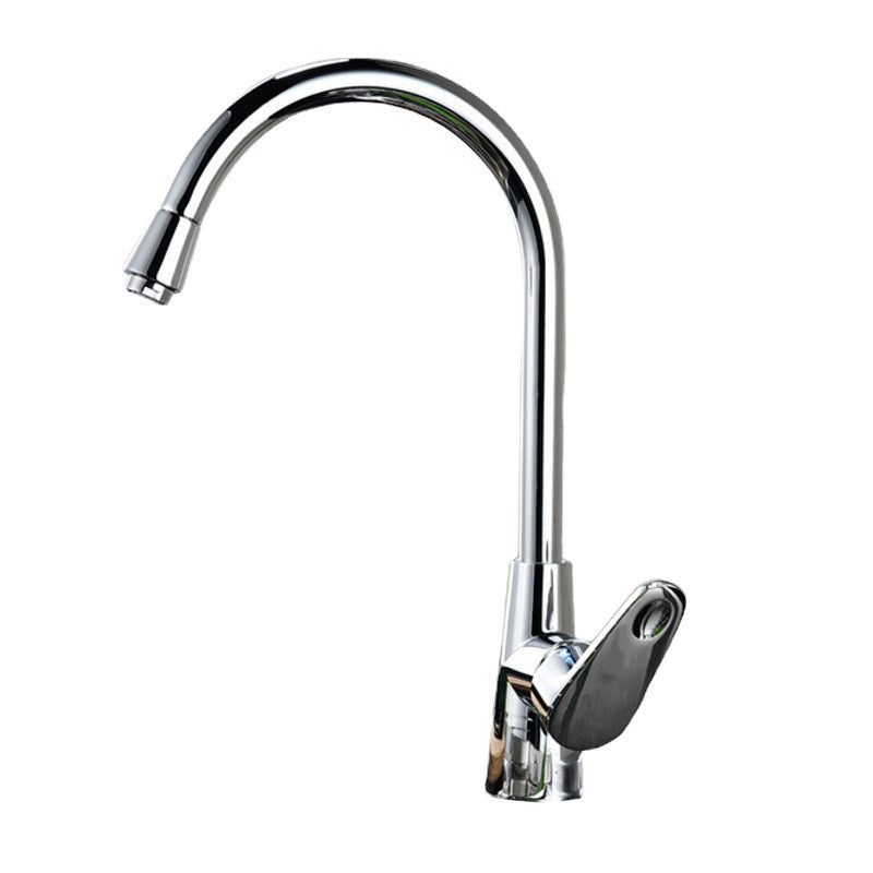 Traditional 1-Handle Faucet 1-Hole with Water Dispenser Standard Kitchen Faucet Clearhalo 'Home Improvement' 'home_improvement' 'home_improvement_kitchen_faucets' 'Kitchen Faucets' 'Kitchen Remodel & Kitchen Fixtures' 'Kitchen Sinks & Faucet Components' 'kitchen_faucets' 6615582