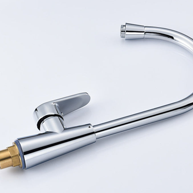 Traditional 1-Handle Faucet 1-Hole with Water Dispenser Standard Kitchen Faucet Clearhalo 'Home Improvement' 'home_improvement' 'home_improvement_kitchen_faucets' 'Kitchen Faucets' 'Kitchen Remodel & Kitchen Fixtures' 'Kitchen Sinks & Faucet Components' 'kitchen_faucets' 6615586