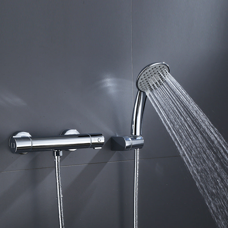 Shower System Rain Massage Jet Round Adjustable Spray Pattern Shower Trim 1 Clearhalo 'Bathroom Remodel & Bathroom Fixtures' 'Home Improvement' 'home_improvement' 'home_improvement_shower_faucets' 'Shower Faucets & Systems' 'shower_faucets' 'Showers & Bathtubs Plumbing' 'Showers & Bathtubs' 6615624