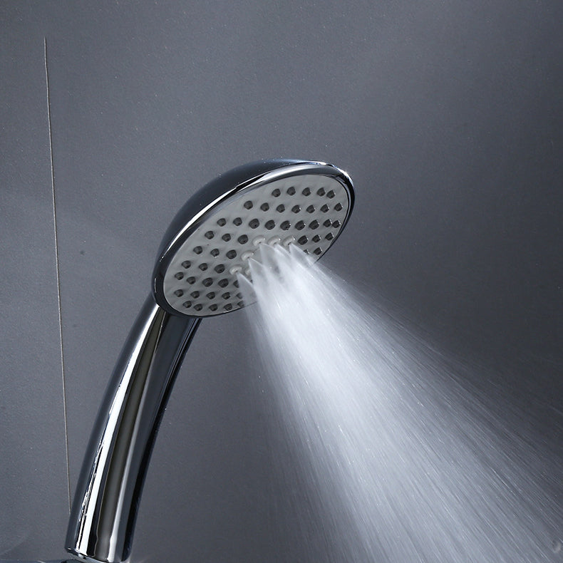 Shower System Rain Massage Jet Round Adjustable Spray Pattern Shower Trim Clearhalo 'Bathroom Remodel & Bathroom Fixtures' 'Home Improvement' 'home_improvement' 'home_improvement_shower_faucets' 'Shower Faucets & Systems' 'shower_faucets' 'Showers & Bathtubs Plumbing' 'Showers & Bathtubs' 6615640