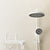 Shower System Round Adjustable Spray Pattern Massage Jet Handheld Shower Head Shower Trim White Thermostatic Digital Display Not Included Clearhalo 'Bathroom Remodel & Bathroom Fixtures' 'Home Improvement' 'home_improvement' 'home_improvement_shower_faucets' 'Shower Faucets & Systems' 'shower_faucets' 'Showers & Bathtubs Plumbing' 'Showers & Bathtubs' 6615654