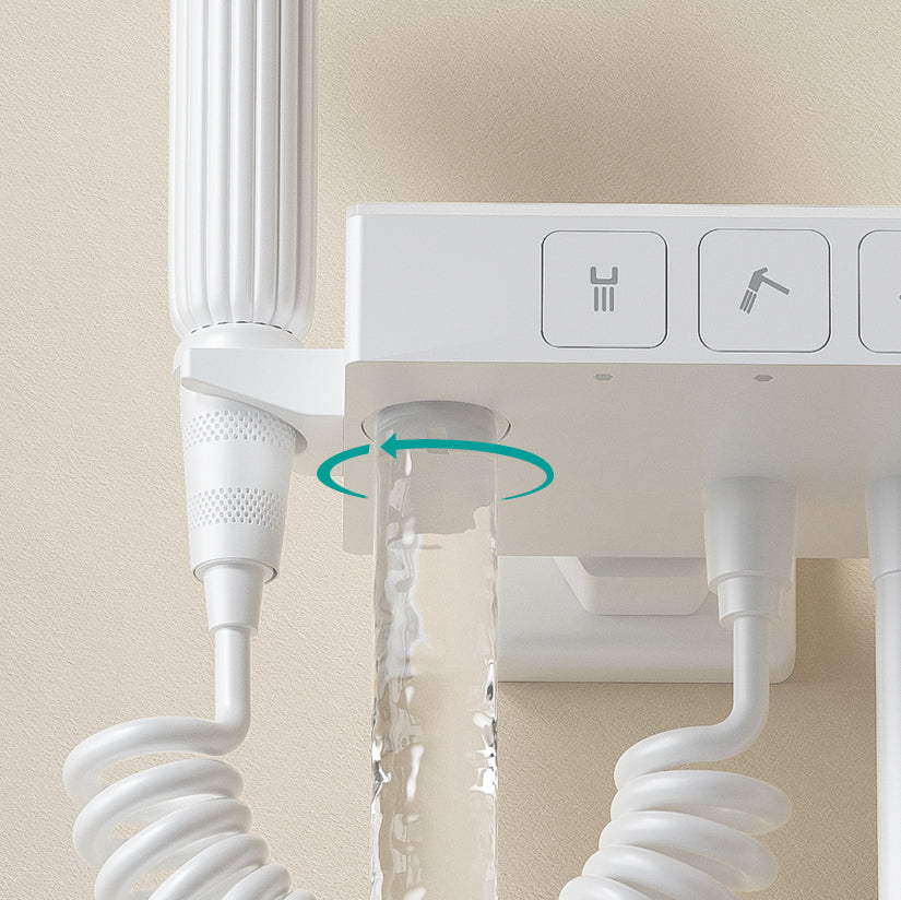 Shower System Round Adjustable Spray Pattern Massage Jet Handheld Shower Head Shower Trim Clearhalo 'Bathroom Remodel & Bathroom Fixtures' 'Home Improvement' 'home_improvement' 'home_improvement_shower_faucets' 'Shower Faucets & Systems' 'shower_faucets' 'Showers & Bathtubs Plumbing' 'Showers & Bathtubs' 6615659