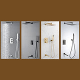 Modern Shower System Brass Adjustable Shower Head Temperature Control Shower Faucet Clearhalo 'Bathroom Remodel & Bathroom Fixtures' 'Home Improvement' 'home_improvement' 'home_improvement_shower_faucets' 'Shower Faucets & Systems' 'shower_faucets' 'Showers & Bathtubs Plumbing' 'Showers & Bathtubs' 6615677