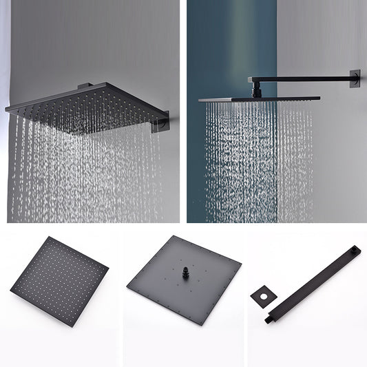 Modern Shower Faucet Brass Square Adjustable Shower Head Wall Mounted Shower Set Clearhalo 'Bathroom Remodel & Bathroom Fixtures' 'Home Improvement' 'home_improvement' 'home_improvement_shower_faucets' 'Shower Faucets & Systems' 'shower_faucets' 'Showers & Bathtubs Plumbing' 'Showers & Bathtubs' 6615759
