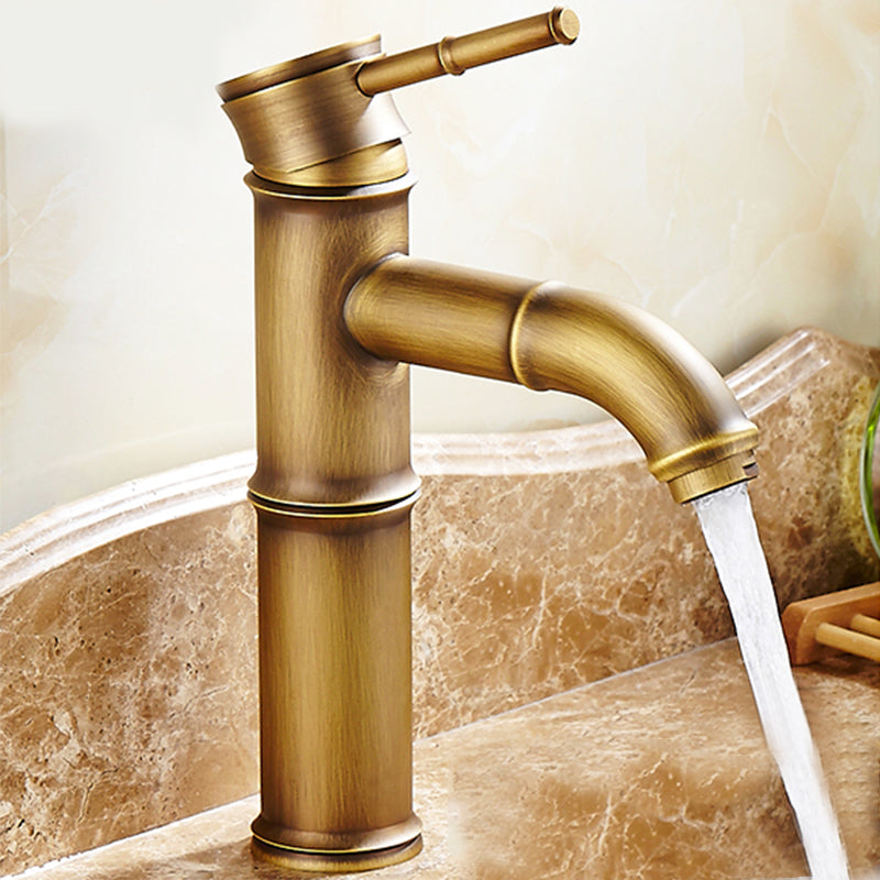 Country Style Faucet One Hole Vessel Sink Faucet with One Lever Handle Clearhalo 'Bathroom Remodel & Bathroom Fixtures' 'Bathroom Sink Faucets' 'Bathroom Sinks & Faucet Components' 'bathroom_sink_faucets' 'Home Improvement' 'home_improvement' 'home_improvement_bathroom_sink_faucets' 6615886
