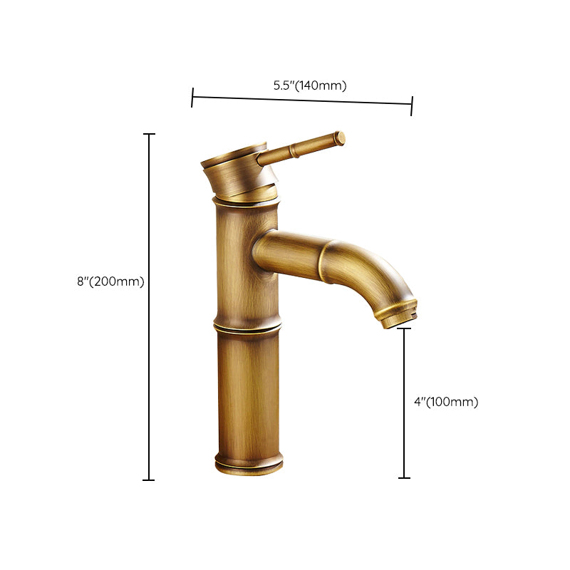 Country Style Faucet One Hole Vessel Sink Faucet with One Lever Handle Clearhalo 'Bathroom Remodel & Bathroom Fixtures' 'Bathroom Sink Faucets' 'Bathroom Sinks & Faucet Components' 'bathroom_sink_faucets' 'Home Improvement' 'home_improvement' 'home_improvement_bathroom_sink_faucets' 6615892