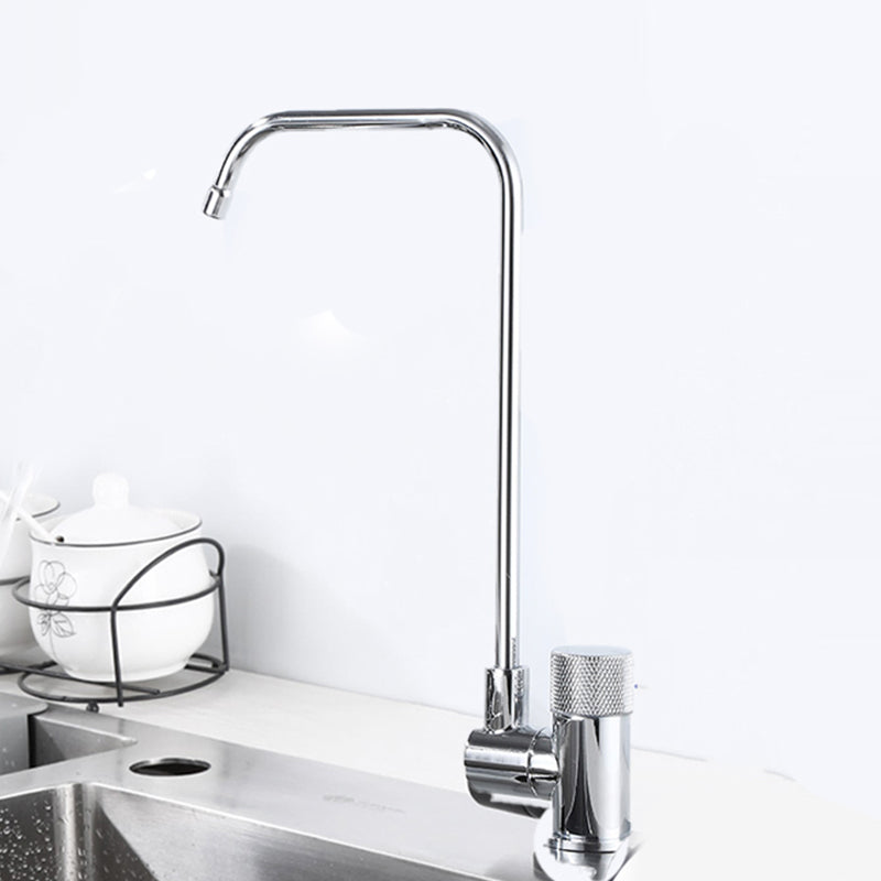 Modern Single Level Bar Faucet 1 Hole No Sensor Kitchen Faucet Loop Supply Lines Not Included Clearhalo 'Home Improvement' 'home_improvement' 'home_improvement_kitchen_faucets' 'Kitchen Faucets' 'Kitchen Remodel & Kitchen Fixtures' 'Kitchen Sinks & Faucet Components' 'kitchen_faucets' 6615940