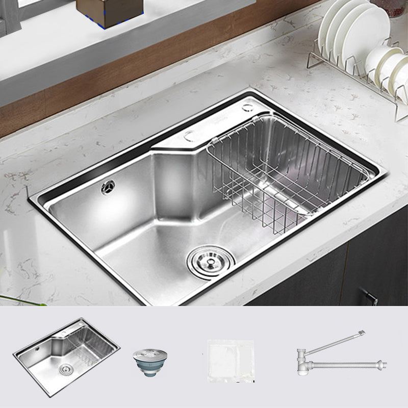 Modern Style Kitchen Sink Undermount Corrosion Resistant Kitchen Double Sink 27"L x 17"W x 9"H Sink Only None Clearhalo 'Home Improvement' 'home_improvement' 'home_improvement_kitchen_sinks' 'Kitchen Remodel & Kitchen Fixtures' 'Kitchen Sinks & Faucet Components' 'Kitchen Sinks' 'kitchen_sinks' 6616077