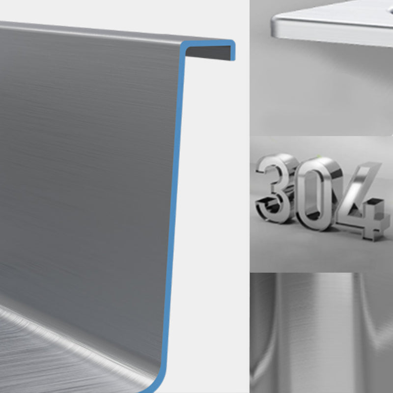 Modern Style Kitchen Sink Undermount Corrosion Resistant Kitchen Double Sink Clearhalo 'Home Improvement' 'home_improvement' 'home_improvement_kitchen_sinks' 'Kitchen Remodel & Kitchen Fixtures' 'Kitchen Sinks & Faucet Components' 'Kitchen Sinks' 'kitchen_sinks' 6616082