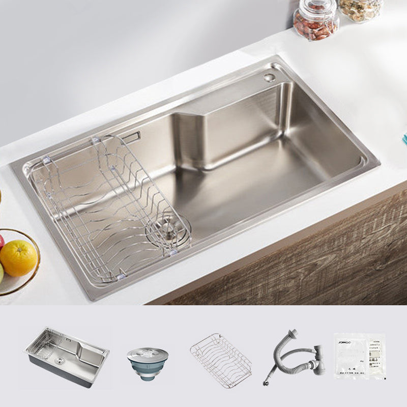 Modern Style Kitchen Sink Undermount Corrosion Resistant Kitchen Double Sink 29.5"L x 17.7"W x 8.3"H Sink Only None Clearhalo 'Home Improvement' 'home_improvement' 'home_improvement_kitchen_sinks' 'Kitchen Remodel & Kitchen Fixtures' 'Kitchen Sinks & Faucet Components' 'Kitchen Sinks' 'kitchen_sinks' 6616084