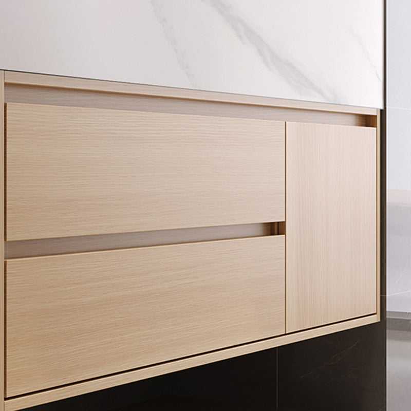 Gorgeous Sink Vanity Wood Wall-Mounted Mirror Cabinet Vanity Cabinet with Storage Shelving Clearhalo 'Bathroom Remodel & Bathroom Fixtures' 'Bathroom Vanities' 'bathroom_vanities' 'Home Improvement' 'home_improvement' 'home_improvement_bathroom_vanities' 6616384