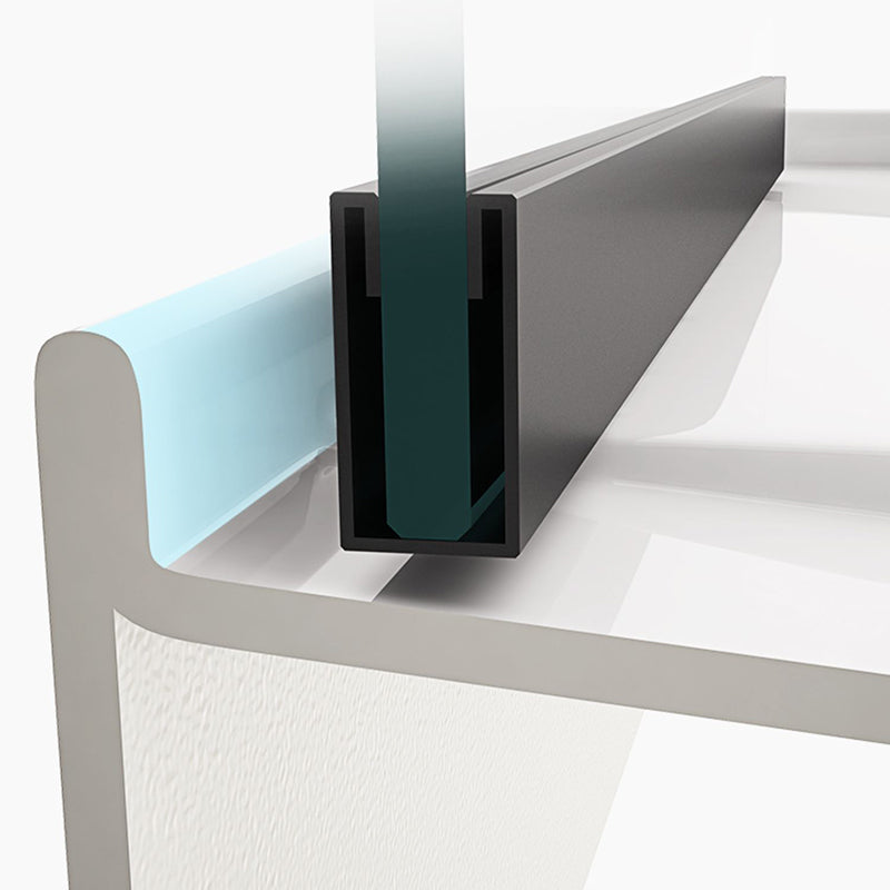 Contemporary Shower Stall Black Framed Tempered Glass Shower Stall Clearhalo 'Bathroom Remodel & Bathroom Fixtures' 'Home Improvement' 'home_improvement' 'home_improvement_shower_stalls_enclosures' 'Shower Stalls & Enclosures' 'shower_stalls_enclosures' 'Showers & Bathtubs' 6616584