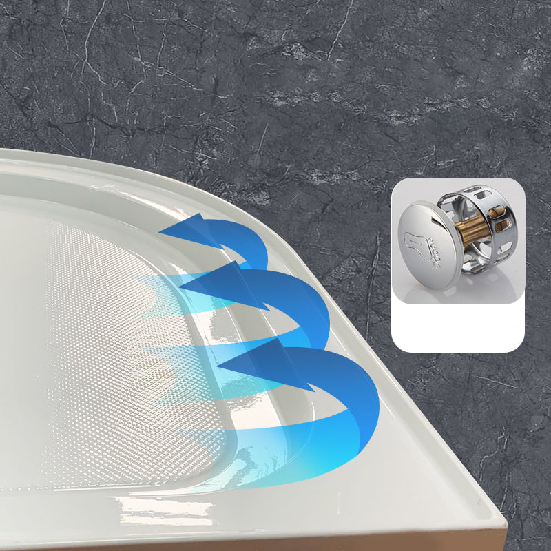 Framed Black Shower Enclosure Clear Easy Clean Glass Rounded Shower Enclosure Clearhalo 'Bathroom Remodel & Bathroom Fixtures' 'Home Improvement' 'home_improvement' 'home_improvement_shower_stalls_enclosures' 'Shower Stalls & Enclosures' 'shower_stalls_enclosures' 'Showers & Bathtubs' 6616604