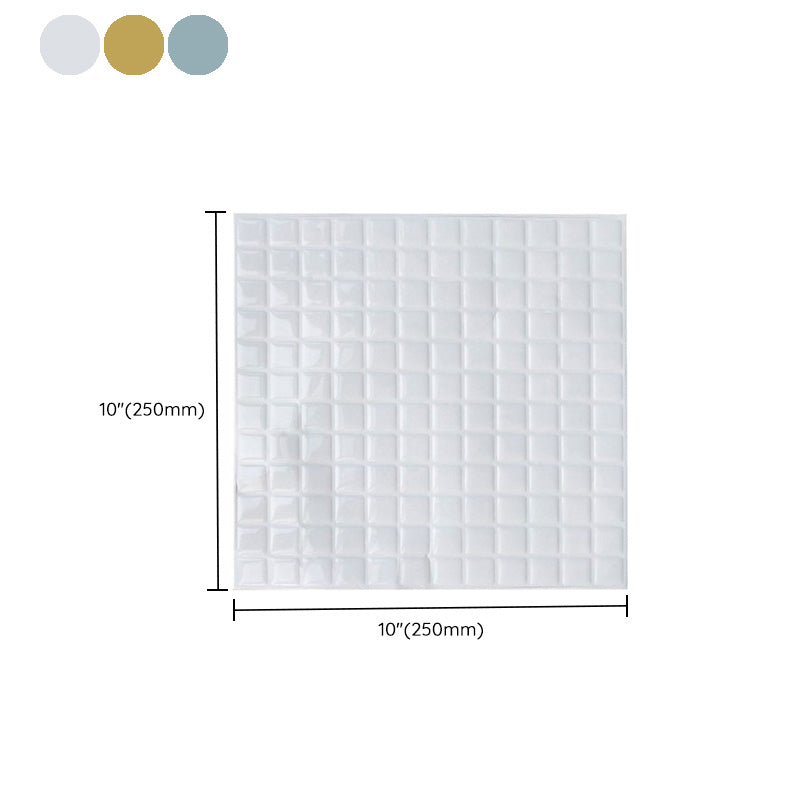 Peel & Stick Mosaic Tile Square Plastic Waterproof Peel and Stick Tiles for Kitchen Clearhalo 'Flooring 'Home Improvement' 'home_improvement' 'home_improvement_peel_stick_blacksplash' 'Peel & Stick Backsplash Tile' 'peel_stick_blacksplash' 'Walls & Ceilings' Walls and Ceiling' 6616827