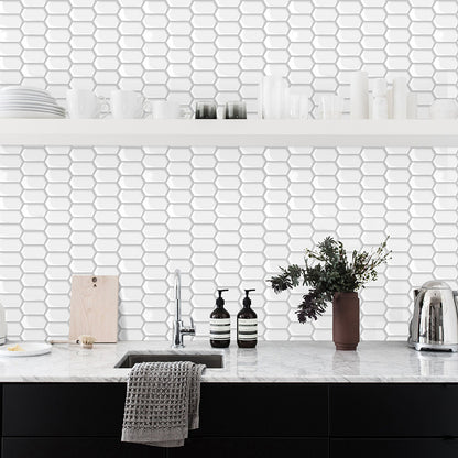 Modern Waterproof Backsplash Tile Smooth Peel and Stick Single Tile for Kitchen White 180-Piece Set Clearhalo 'Flooring 'Home Improvement' 'home_improvement' 'home_improvement_peel_stick_blacksplash' 'Peel & Stick Backsplash Tile' 'peel_stick_blacksplash' 'Walls & Ceilings' Walls and Ceiling' 6616829