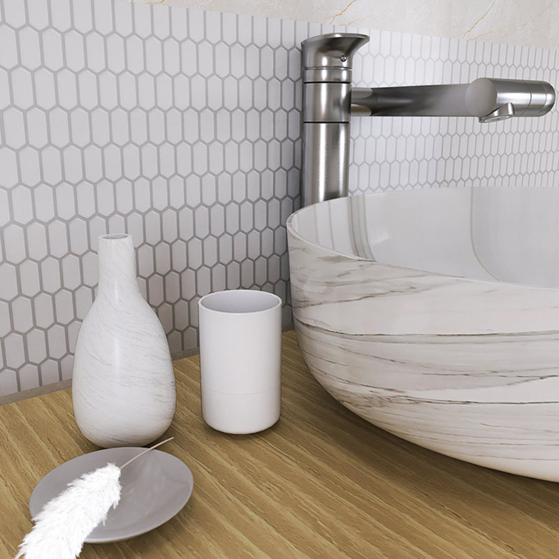 Modern Waterproof Backsplash Tile Smooth Peel and Stick Single Tile for Kitchen Clearhalo 'Flooring 'Home Improvement' 'home_improvement' 'home_improvement_peel_stick_blacksplash' 'Peel & Stick Backsplash Tile' 'peel_stick_blacksplash' 'Walls & Ceilings' Walls and Ceiling' 6616831