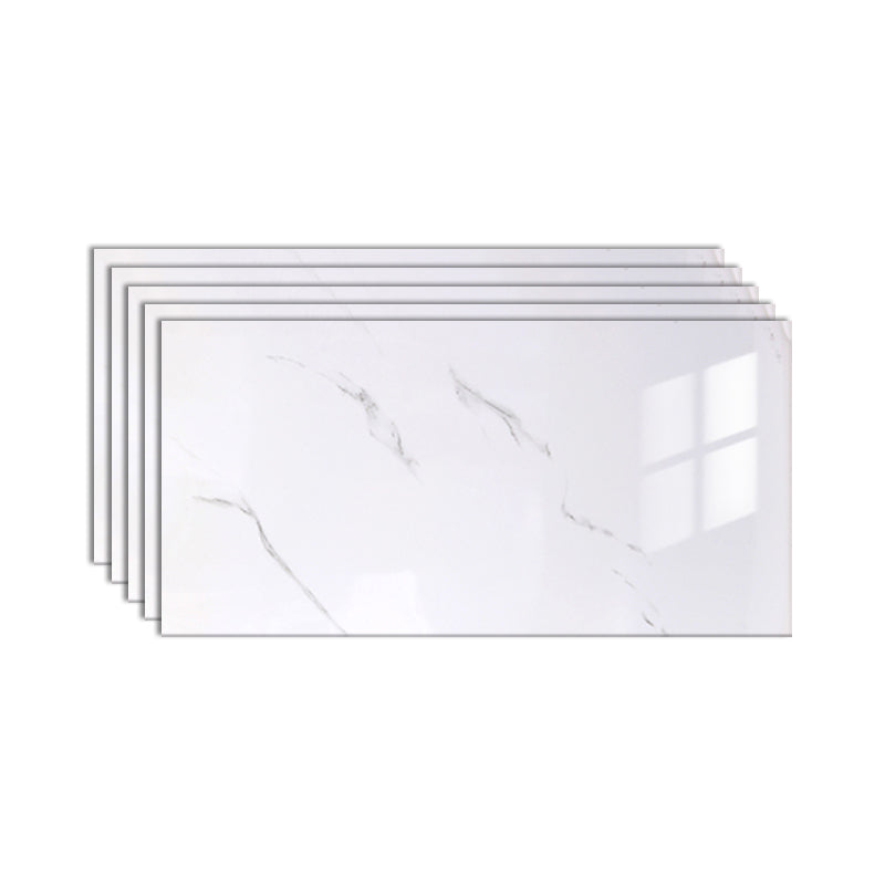 Wall Floor Tile Imitation Marble Paste Waterproof Floor Tile Wallpaper White Clearhalo 'Flooring 'Home Improvement' 'home_improvement' 'home_improvement_peel_stick_blacksplash' 'Peel & Stick Backsplash Tile' 'peel_stick_blacksplash' 'Walls & Ceilings' Walls and Ceiling' 6616838