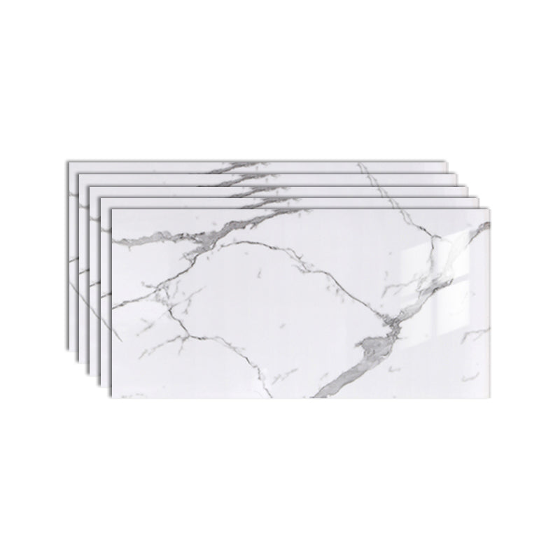 Wall Floor Tile Imitation Marble Paste Waterproof Floor Tile Wallpaper Textured White Clearhalo 'Flooring 'Home Improvement' 'home_improvement' 'home_improvement_peel_stick_blacksplash' 'Peel & Stick Backsplash Tile' 'peel_stick_blacksplash' 'Walls & Ceilings' Walls and Ceiling' 6616845