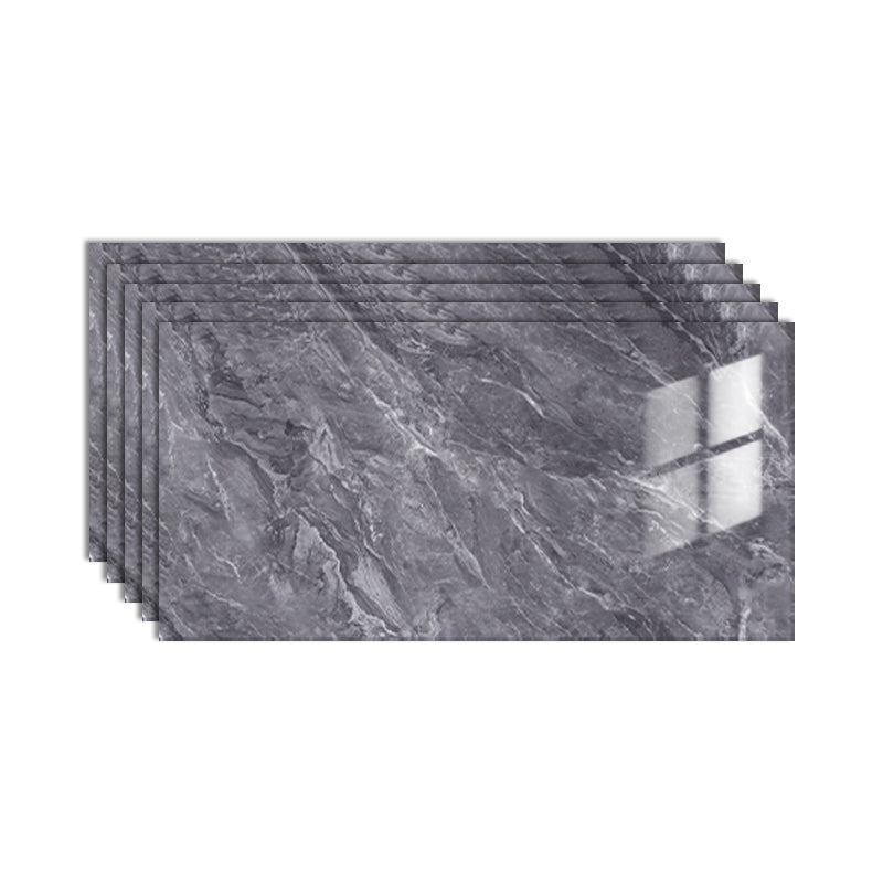 Wall Floor Tile Imitation Marble Paste Waterproof Floor Tile Wallpaper Smoke Gray Clearhalo 'Flooring 'Home Improvement' 'home_improvement' 'home_improvement_peel_stick_blacksplash' 'Peel & Stick Backsplash Tile' 'peel_stick_blacksplash' 'Walls & Ceilings' Walls and Ceiling' 6616852