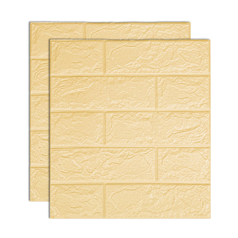 Industrial Wall Paneling Peel and Stick Wood Effect Design Waterproof Foam Wall Paneling Beige Clearhalo 'Flooring 'Home Improvement' 'home_improvement' 'home_improvement_wall_paneling' 'Wall Paneling' 'wall_paneling' 'Walls & Ceilings' Walls and Ceiling' 6616947