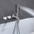 Wall Mounted Metal Tub Filler Low Arc Rotatable Tub Faucet Trim Silver Clearhalo 'Bathroom Remodel & Bathroom Fixtures' 'Bathtub Faucets' 'bathtub_faucets' 'Home Improvement' 'home_improvement' 'home_improvement_bathtub_faucets' 6617136