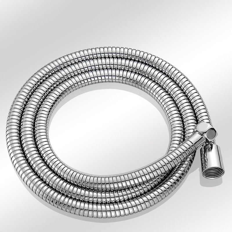 Modern Shower Head Combo Dual Shower Head Polished Stainless Steel Wall-Mount Shower Head Clearhalo 'Bathroom Remodel & Bathroom Fixtures' 'Home Improvement' 'home_improvement' 'home_improvement_shower_heads' 'Shower Heads' 'shower_heads' 'Showers & Bathtubs Plumbing' 'Showers & Bathtubs' 6617210