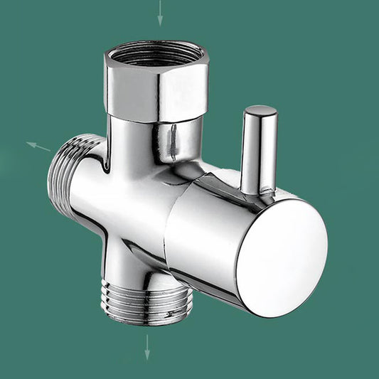 Modern Shower Head Combo Dual Shower Head Polished Stainless Steel Wall-Mount Shower Head Clearhalo 'Bathroom Remodel & Bathroom Fixtures' 'Home Improvement' 'home_improvement' 'home_improvement_shower_heads' 'Shower Heads' 'shower_heads' 'Showers & Bathtubs Plumbing' 'Showers & Bathtubs' 6617212