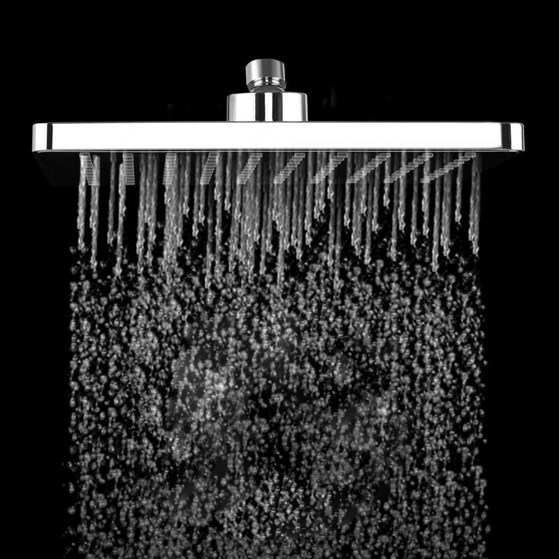 Bathroom Standard Shower Head Rain Fall Square Ceiling Mounted Shower Head Clearhalo 'Bathroom Remodel & Bathroom Fixtures' 'Home Improvement' 'home_improvement' 'home_improvement_shower_heads' 'Shower Heads' 'shower_heads' 'Showers & Bathtubs Plumbing' 'Showers & Bathtubs' 6617235
