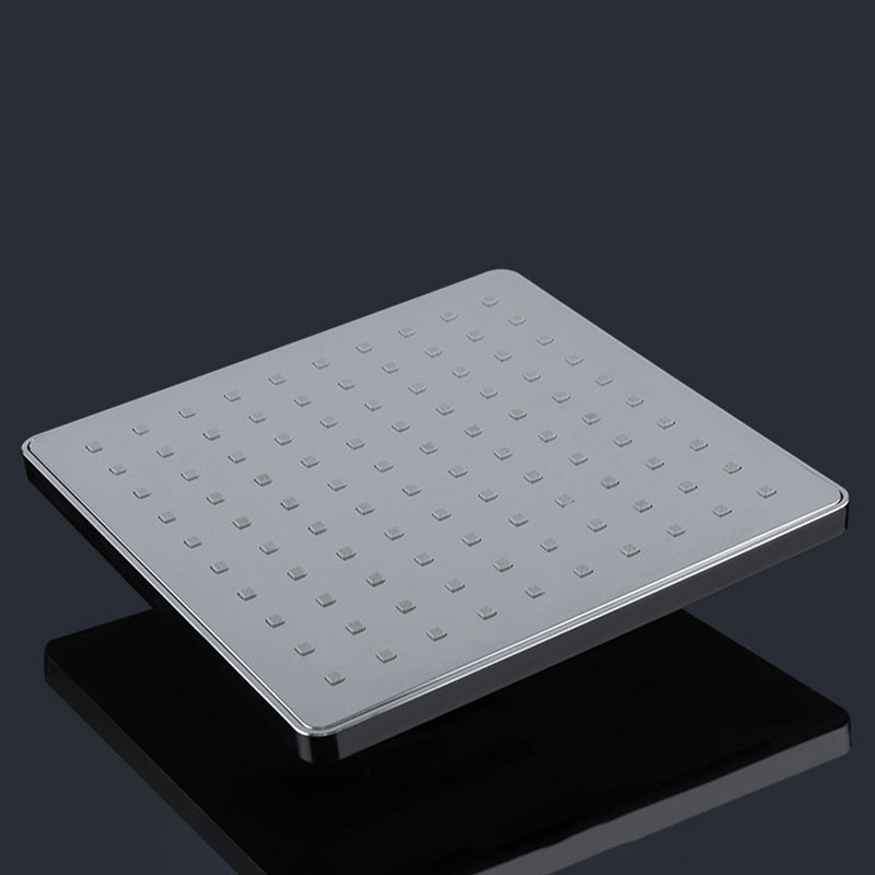 Bathroom Standard Shower Head Rain Fall Square Ceiling Mounted Shower Head Silver Clearhalo 'Bathroom Remodel & Bathroom Fixtures' 'Home Improvement' 'home_improvement' 'home_improvement_shower_heads' 'Shower Heads' 'shower_heads' 'Showers & Bathtubs Plumbing' 'Showers & Bathtubs' 6617236