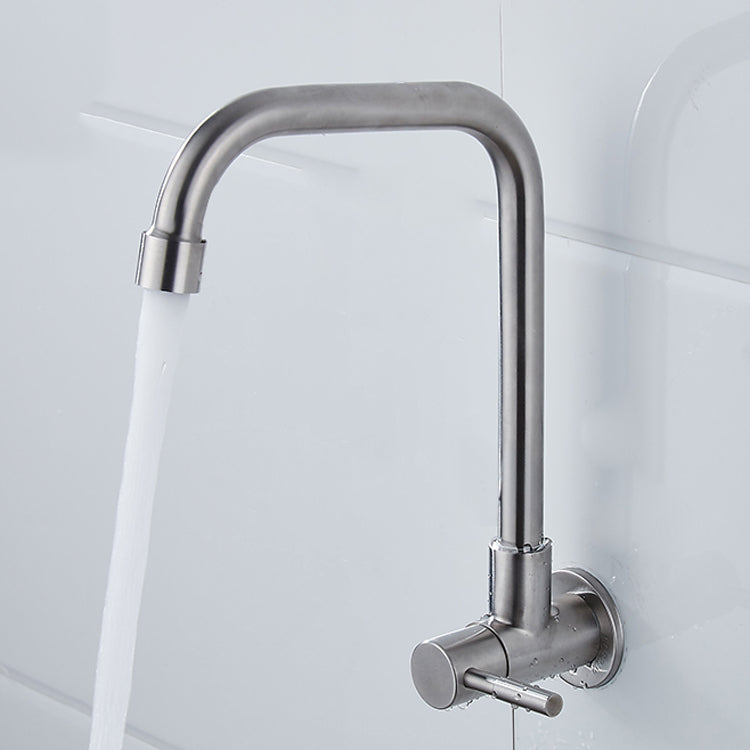 Contemporary Style Bar Faucet Metal Wall-mounted Kitchen Faucet Umbrella Pipe Clearhalo 'Home Improvement' 'home_improvement' 'home_improvement_kitchen_faucets' 'Kitchen Faucets' 'Kitchen Remodel & Kitchen Fixtures' 'Kitchen Sinks & Faucet Components' 'kitchen_faucets' 6617341