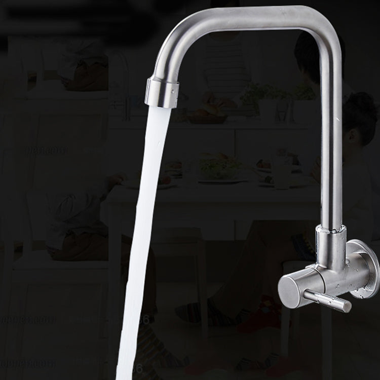 Contemporary Style Bar Faucet Metal Wall-mounted Kitchen Faucet Clearhalo 'Home Improvement' 'home_improvement' 'home_improvement_kitchen_faucets' 'Kitchen Faucets' 'Kitchen Remodel & Kitchen Fixtures' 'Kitchen Sinks & Faucet Components' 'kitchen_faucets' 6617342
