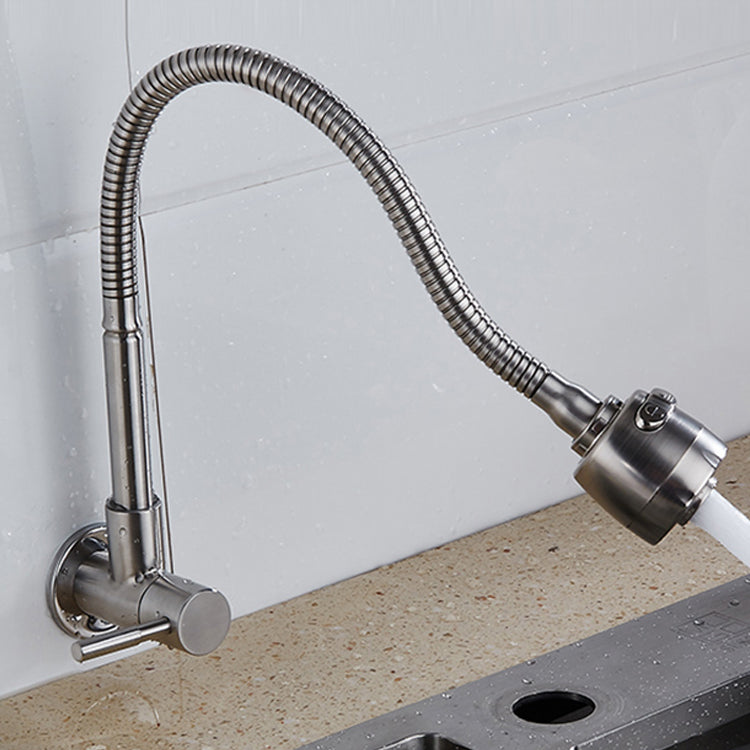 Contemporary Style Bar Faucet Metal Wall-mounted Kitchen Faucet Universal Dual Mode Clearhalo 'Home Improvement' 'home_improvement' 'home_improvement_kitchen_faucets' 'Kitchen Faucets' 'Kitchen Remodel & Kitchen Fixtures' 'Kitchen Sinks & Faucet Components' 'kitchen_faucets' 6617343