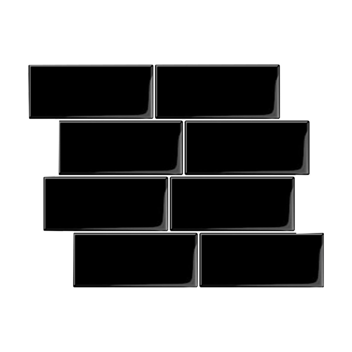 Peel and Stick Tile Rectangle PVC Waterproof Peel & Stick Subway Tile 10-Pack Clearhalo 'Flooring 'Home Improvement' 'home_improvement' 'home_improvement_peel_stick_blacksplash' 'Peel & Stick Backsplash Tile' 'peel_stick_blacksplash' 'Walls & Ceilings' Walls and Ceiling' 6617366