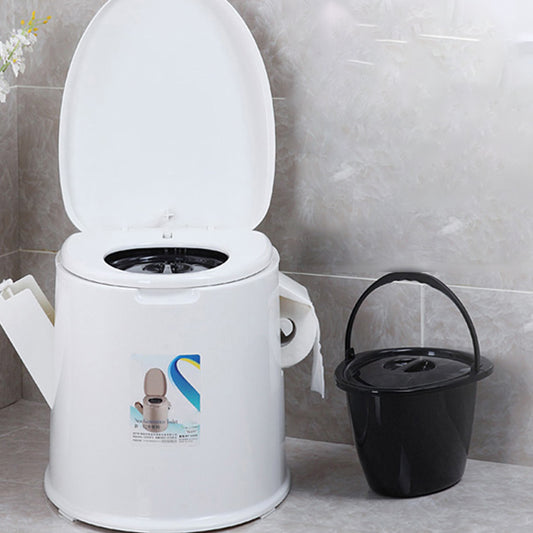 Contemporary Plastic Urine Toilet Floor Mounted Toilet Bowl with Seat for Washroom Clearhalo 'Bathroom Remodel & Bathroom Fixtures' 'Home Improvement' 'home_improvement' 'home_improvement_toilets' 'Toilets & Bidets' 'Toilets' 6623909